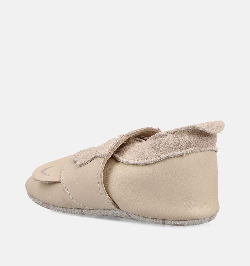 Bobux Soft Sole Peek A Boo Kitty Beige Kruipschoenen voor meisjes (370024)