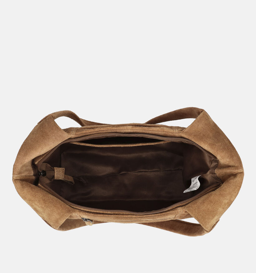 Hide & Stitches Lichtbruine Shoppertas voor dames (374219)