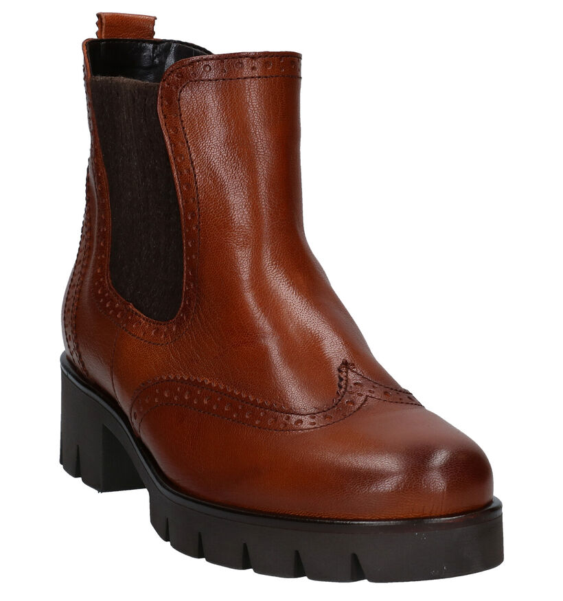 Gabor Best Fitting Cognac Boots in leer (282375)