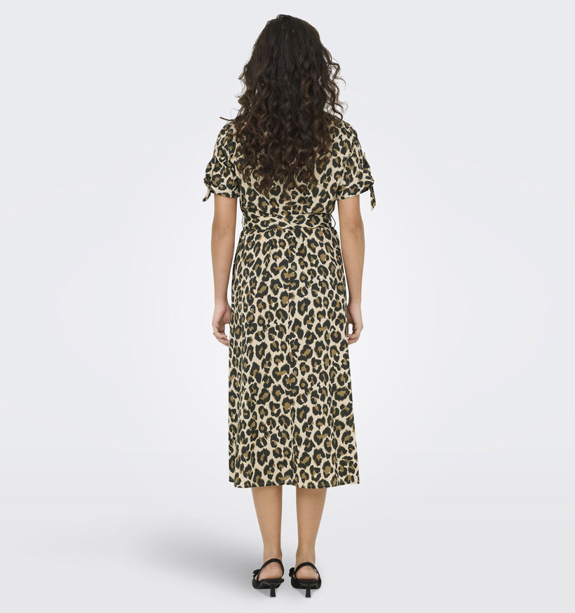 JDY Leonora Bruine Hemdjurk Leopard voor dames (359079)