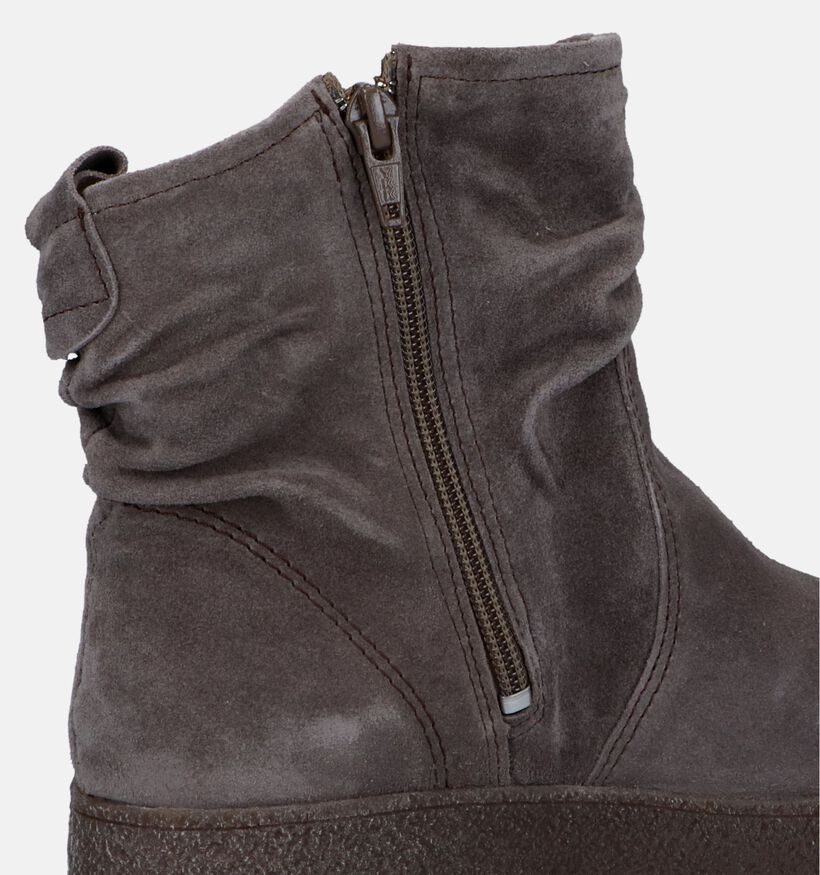 Solemade Marina 17 Grijze Enkellaarzen voor dames (331044) - geschikt voor steunzolen