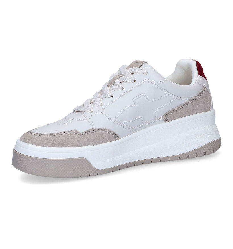 Fashletics Baskets casual en Blanc en cuir (315496)