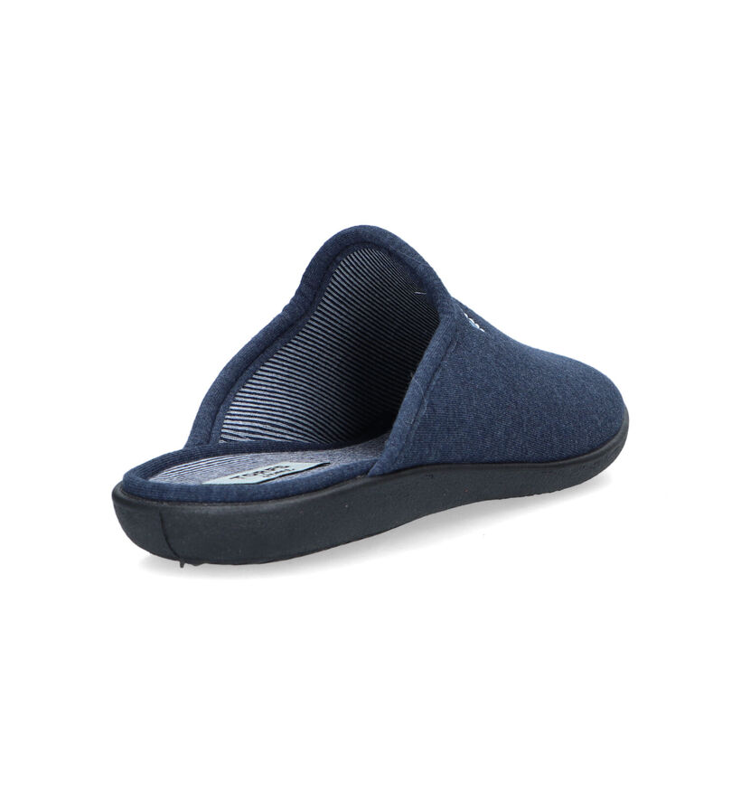 Torfs Home Pantoufles ouvertes en Bleu foncé pour hommes (326083)