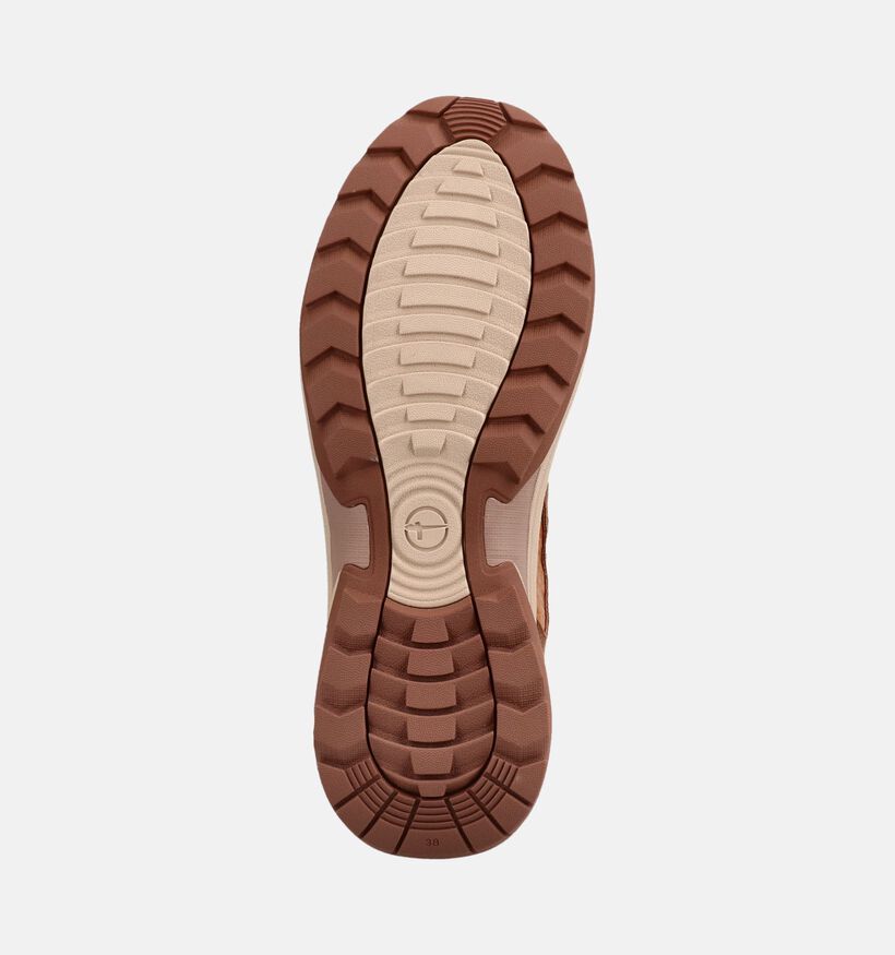Tamaris Bruine/Oranje Sneakers voor dames (376746) - geschikt voor steunzolen