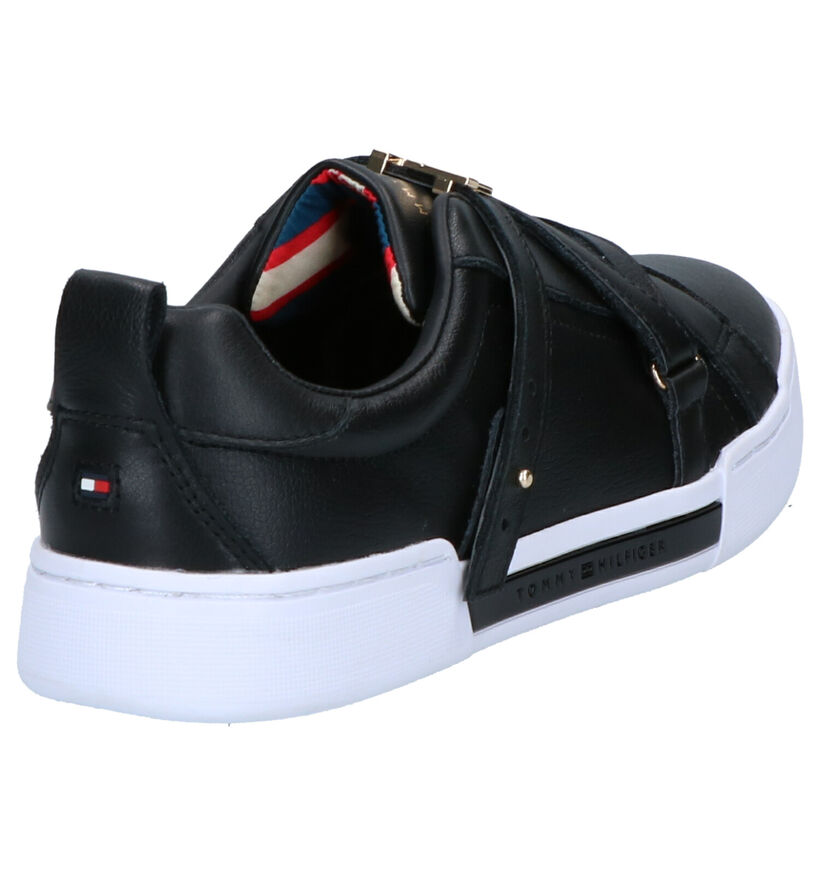 Tommy Hilfiger Hardware Zwarte Sneakers in leer (255917)
