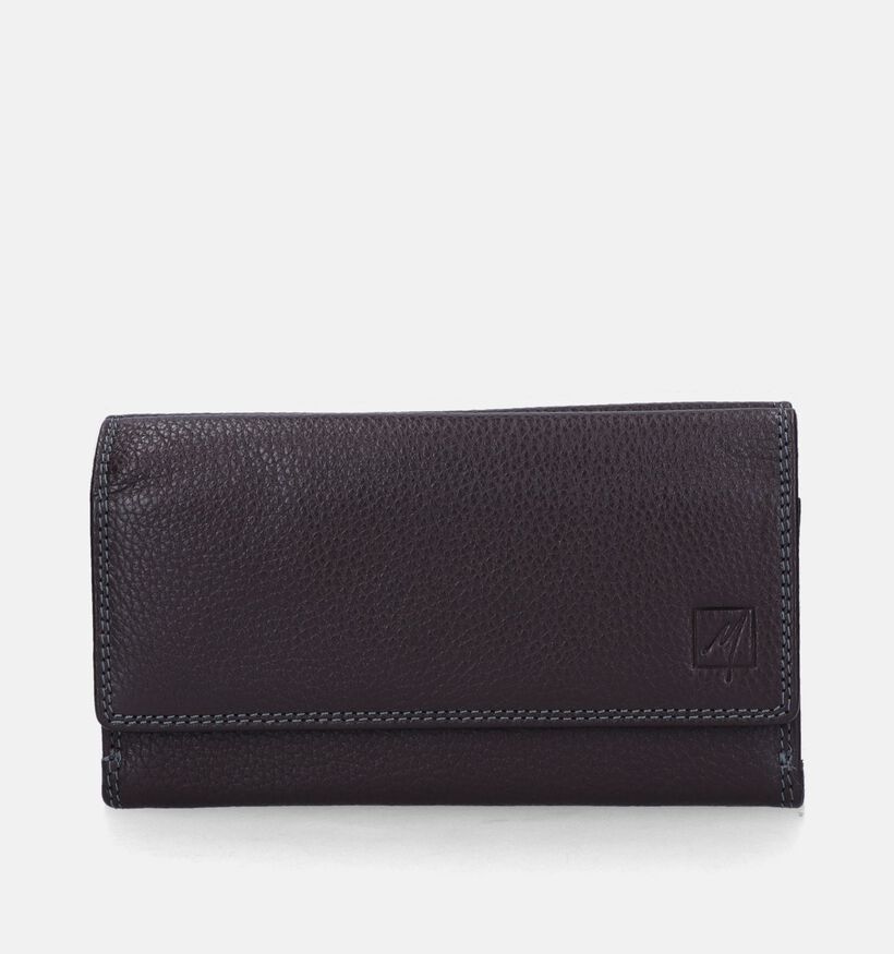 Label M Porte-monnaies zippé en Marron pour femmes (365813)
