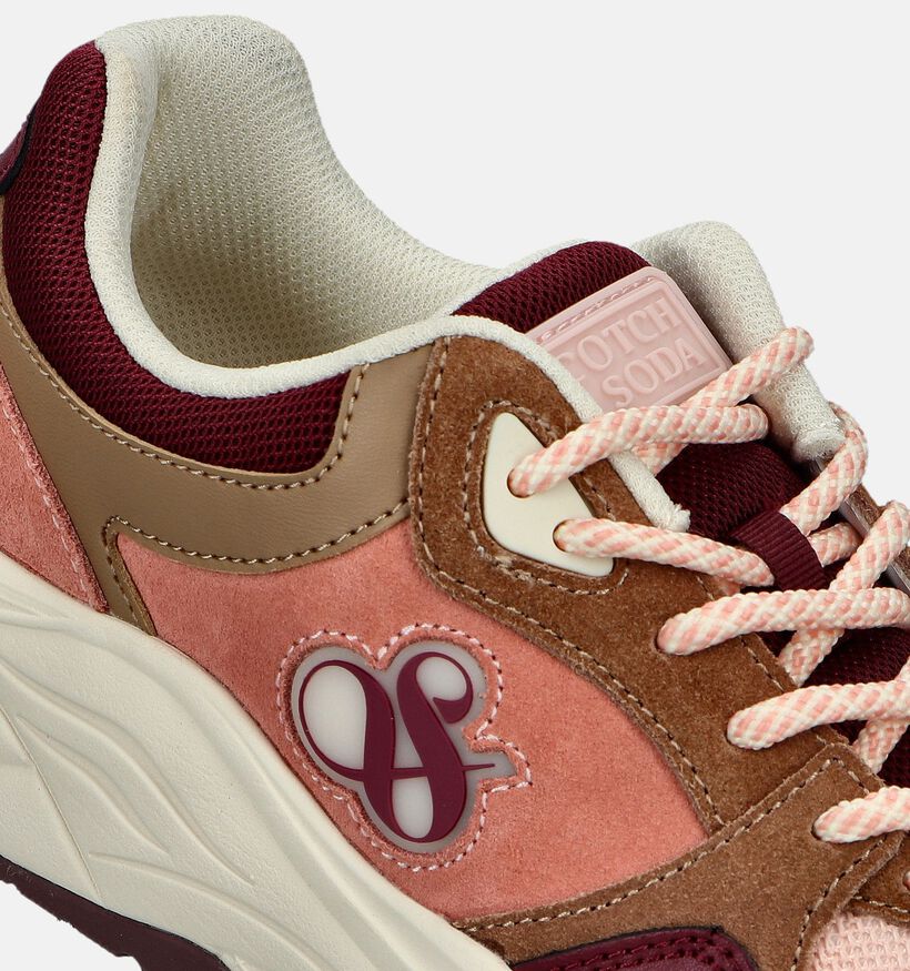 Scotch & Soda Celest Baskets en Rose pour femmes (345486) - pour semelles orthopédiques