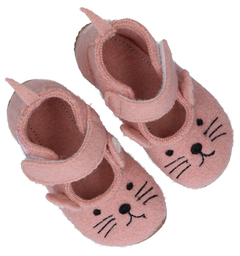 Living Kitzbühel Pantoufles fermées en Rose en textile (281187)