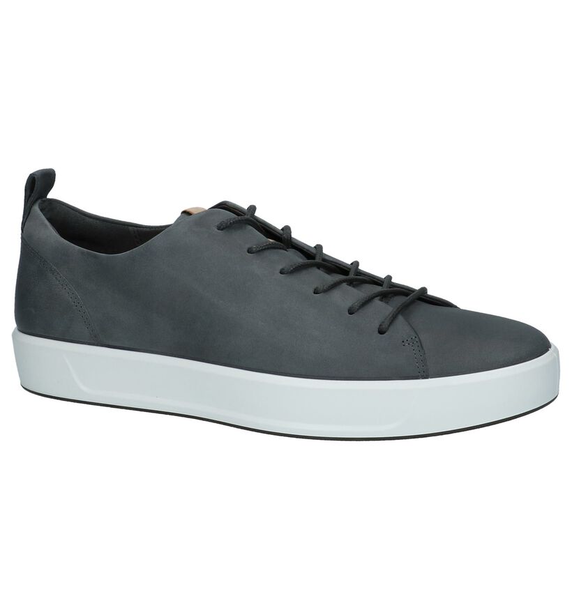 ECCO Soft 8 Chaussures basses en Gris foncé en cuir (221045)