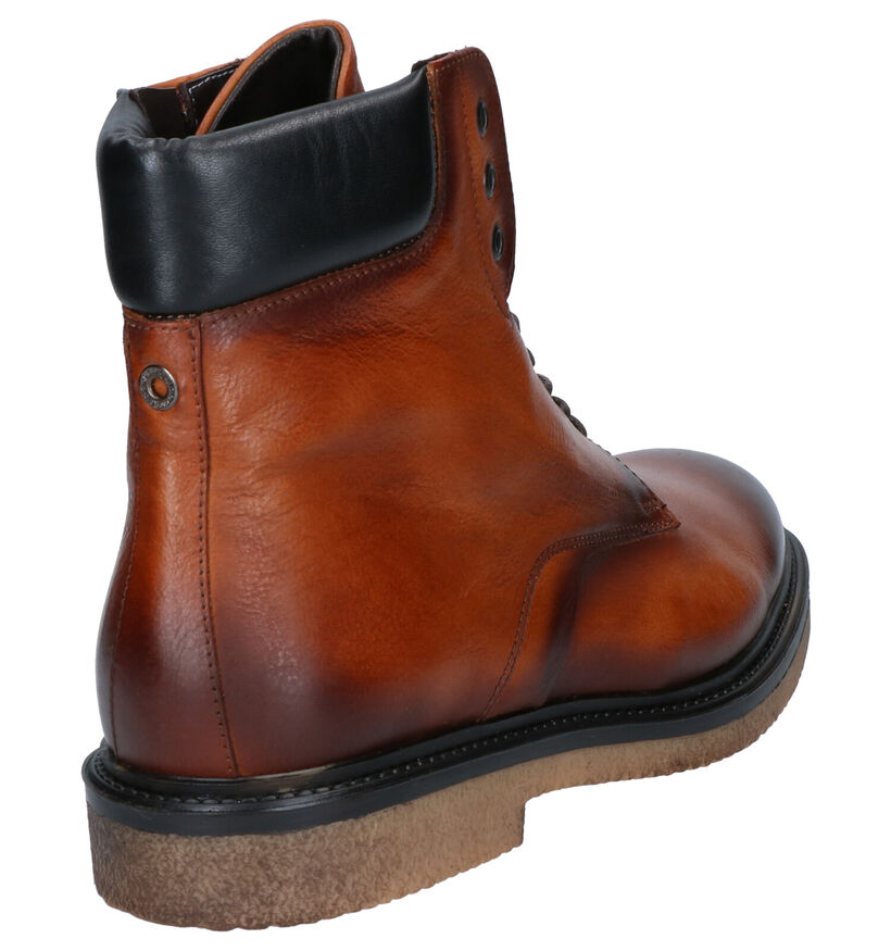 Giorgio Cognac Boots in leer (260521)