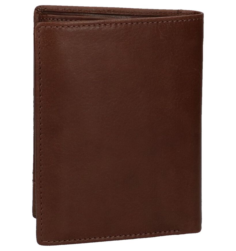 Camel Active Portefeuilles en Brun foncé en cuir (235114)