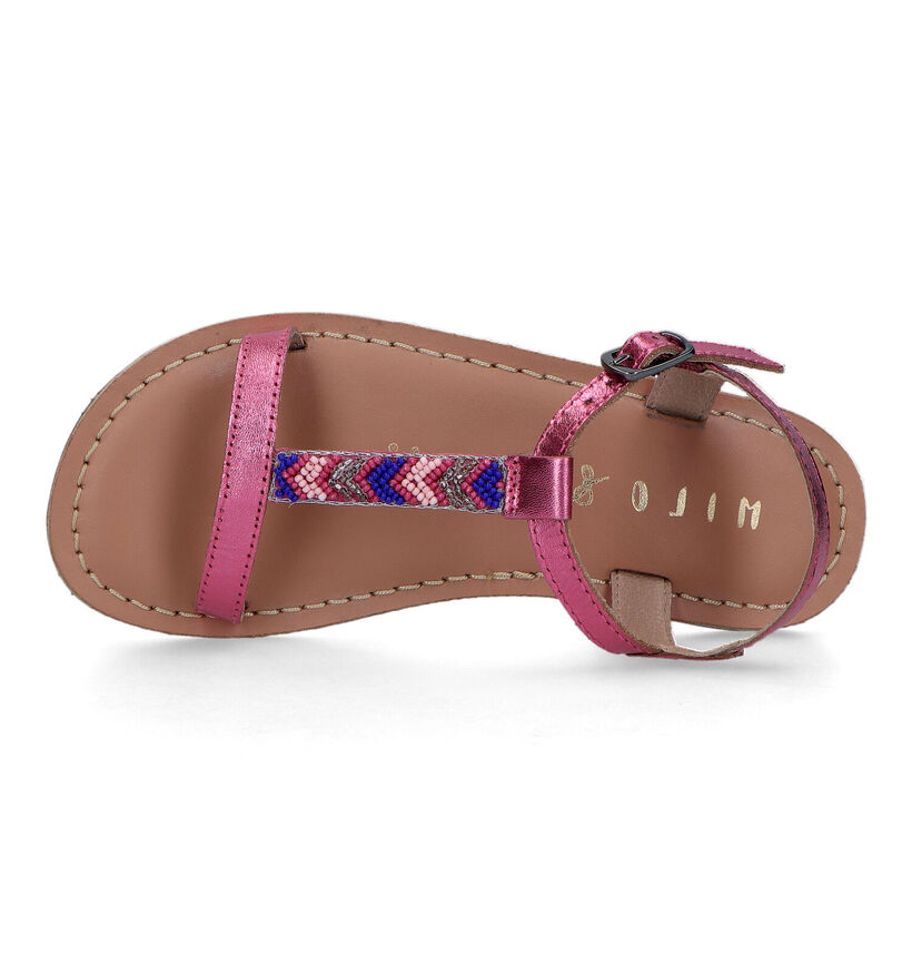 Milo & Mila Sandales en Rose fuchsia pour filles (320041)