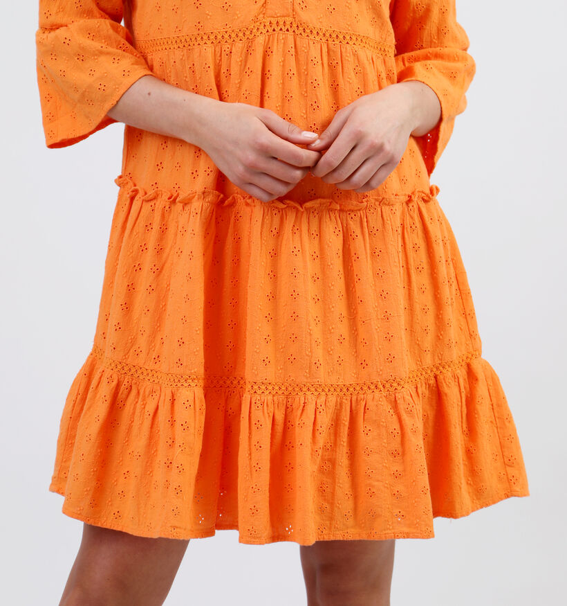 Vero Moda Dicthe Robe en Orange pour femmes (327235)