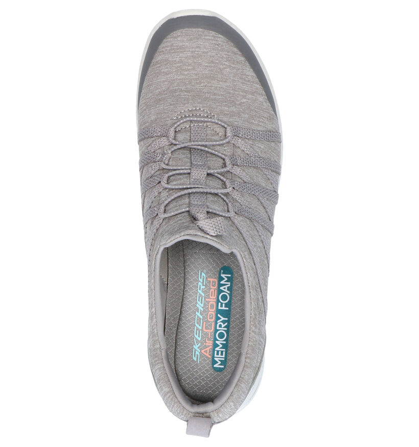 Skechers Grijze Sneakers in stof (264494)