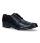 Bugatti Licio Chaussures Habillées en Noir pour hommes (302210)