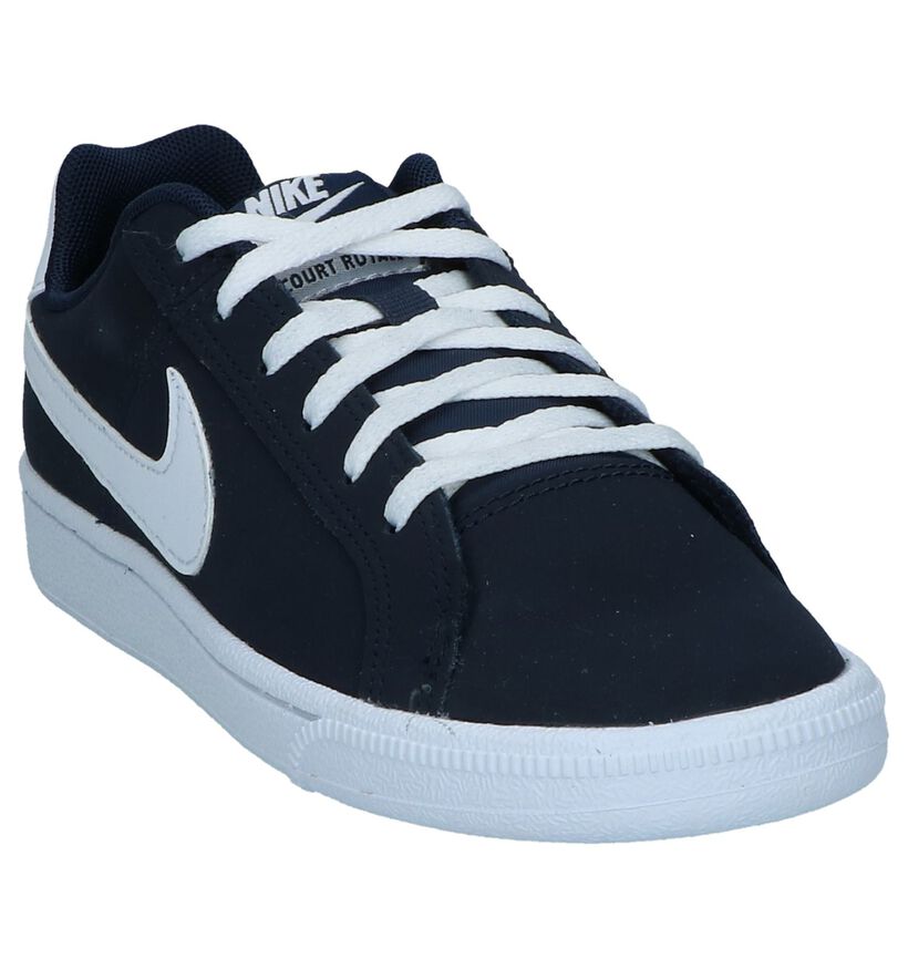 Donkerblauwe Sneakers Nike Court Royale GS in kunstleer (238326)