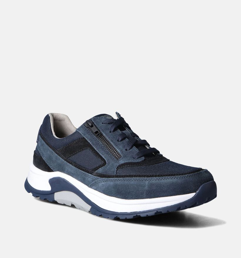 Pius Gabor Donkerblauwe Veterschoenen voor heren (354904) - geschikt voor steunzolen