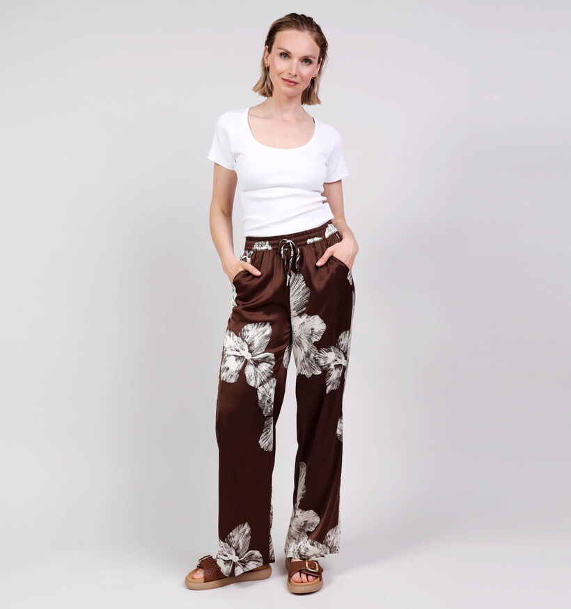 Sisters Point Ella Pantalon Classique en Marron pour femmes (380734)