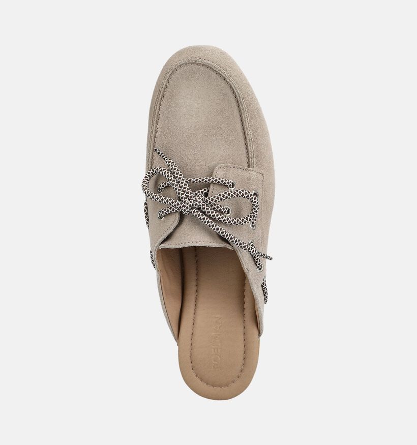 Posh by Poelman Donkerbeige Slipper voor dames (383801)