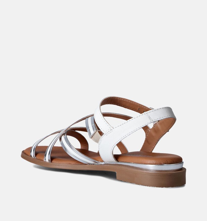 Tamaris Witte Platte Sandalen voor dames (354358)