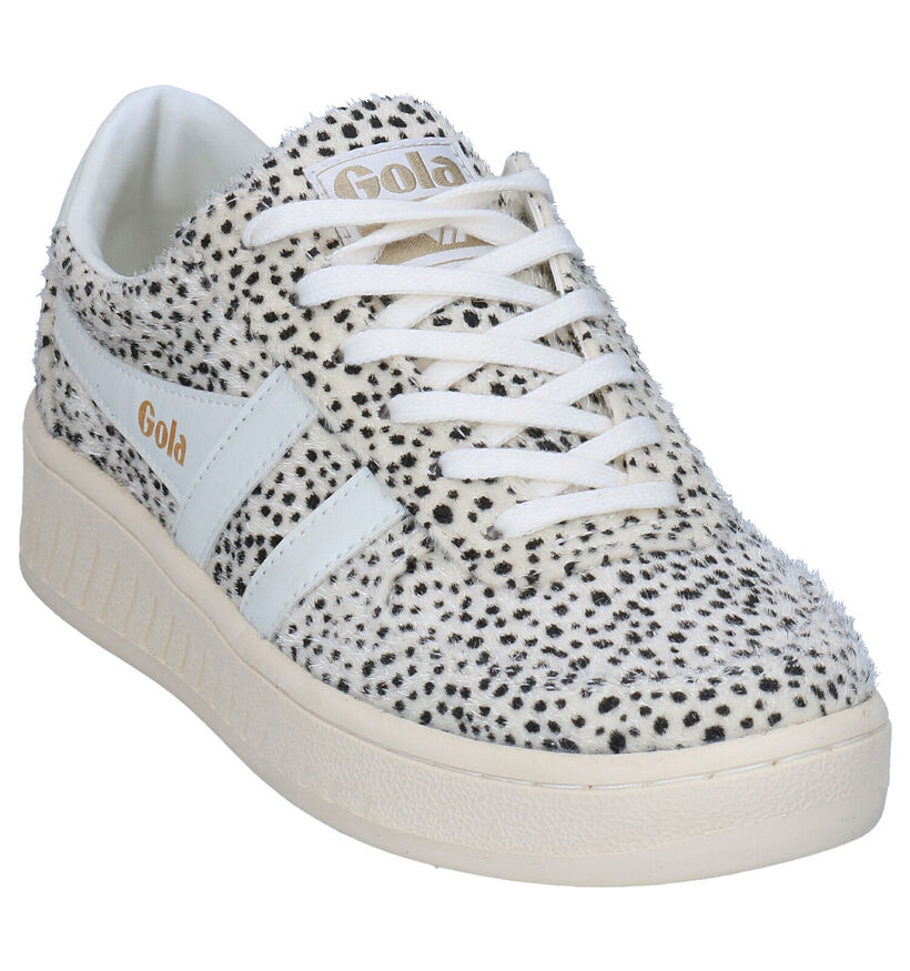Gola Grandslam Cheetah Ecru Sneakers in stof (289562)