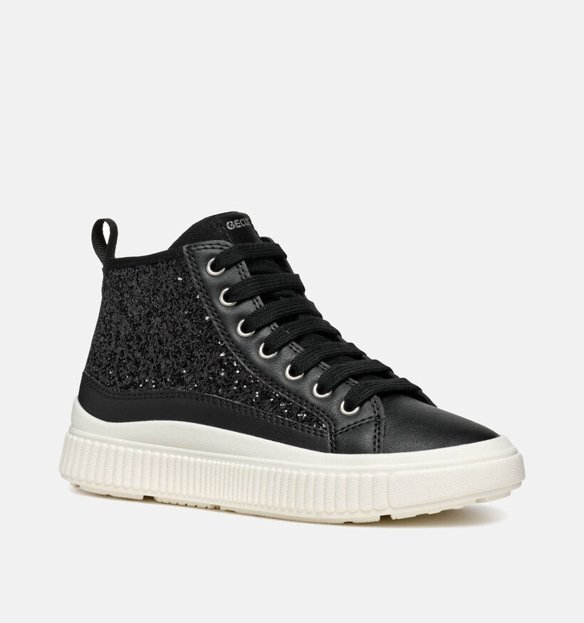 Geox Laquinny Zwarte Hoge schoenen voor meisjes (344543) - geschikt voor steunzolen