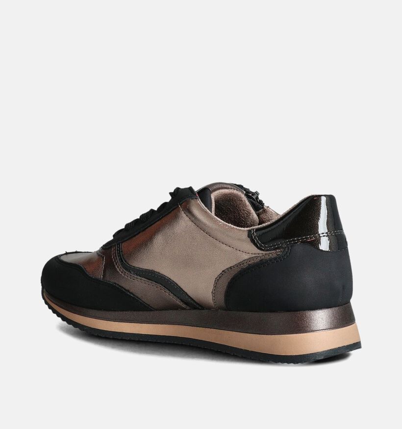 Jana Baskets en Noir/Or pour femmes (360428)