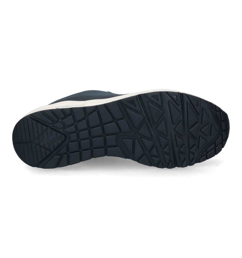 Skechers Uno Timeline Baskets en Noir en simili cuir (322938)