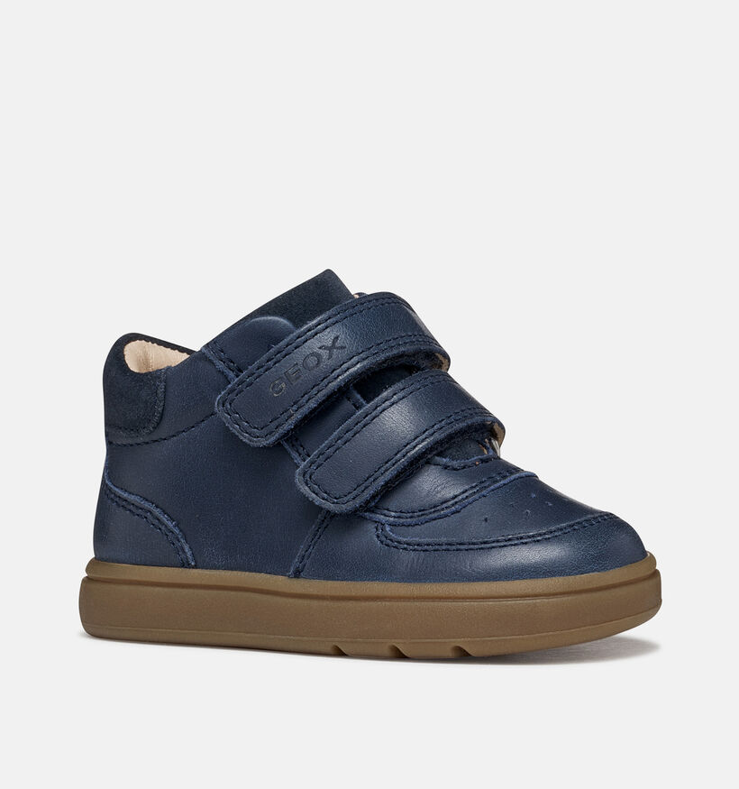 Geox Biglia Boy Donkerblauwe Boots met Velcro voor jongens (377711) - geschikt voor steunzolen