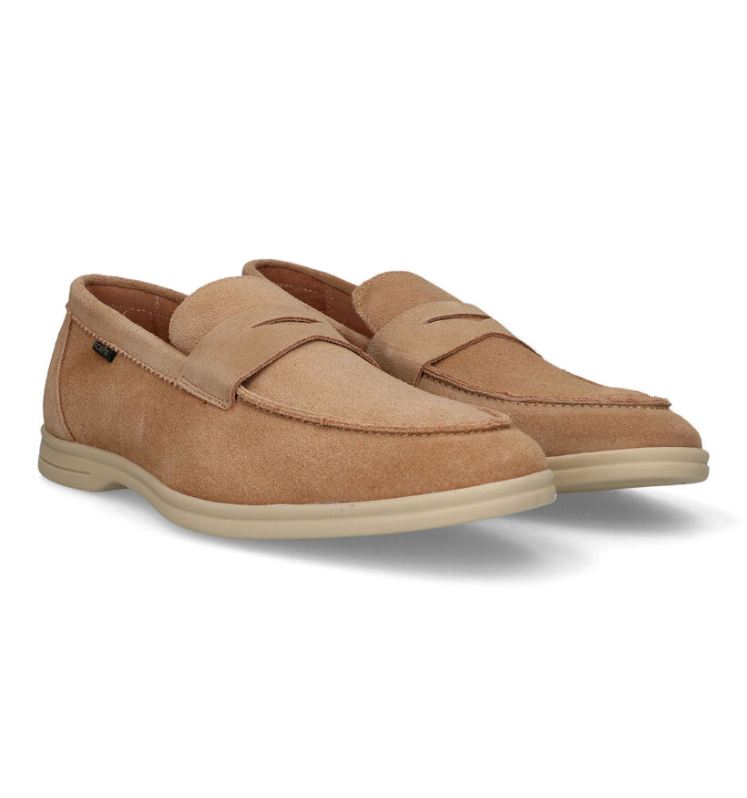 Scapa Chaussures à enfiler en Camel pour hommes (324209) - pour semelles orthopédiques