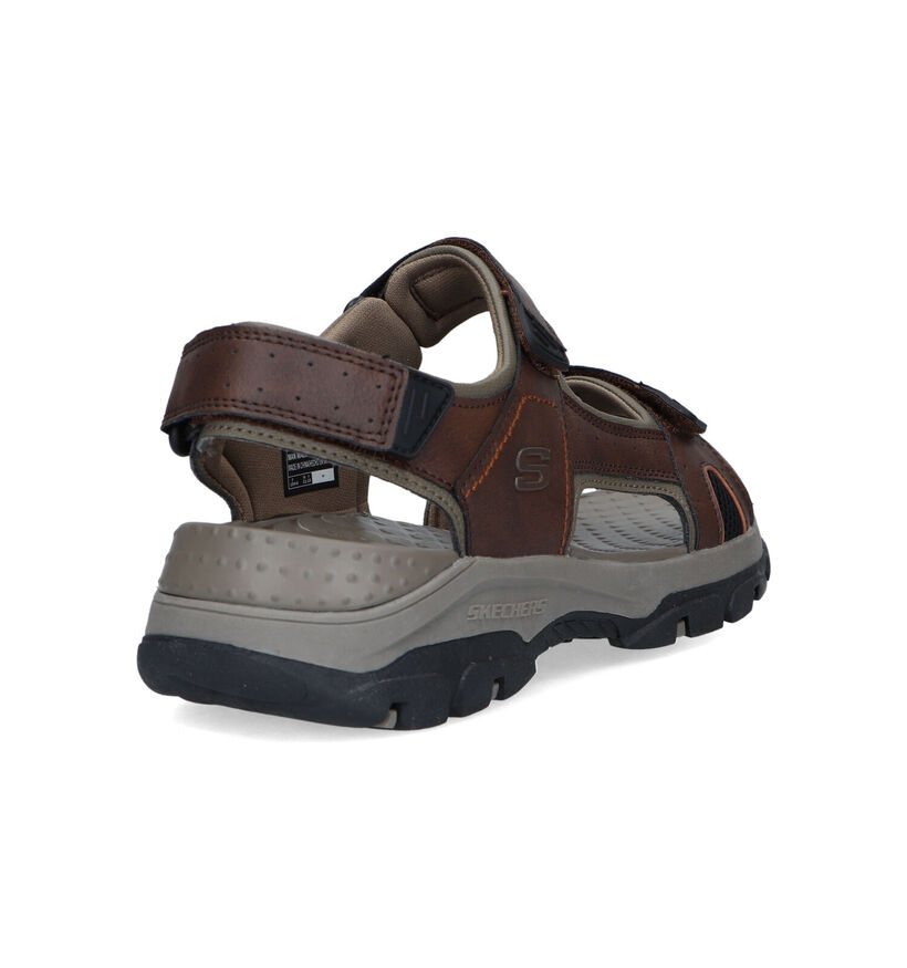 Skechers Tresmen bruine Sandalen in kunstleer (323035)