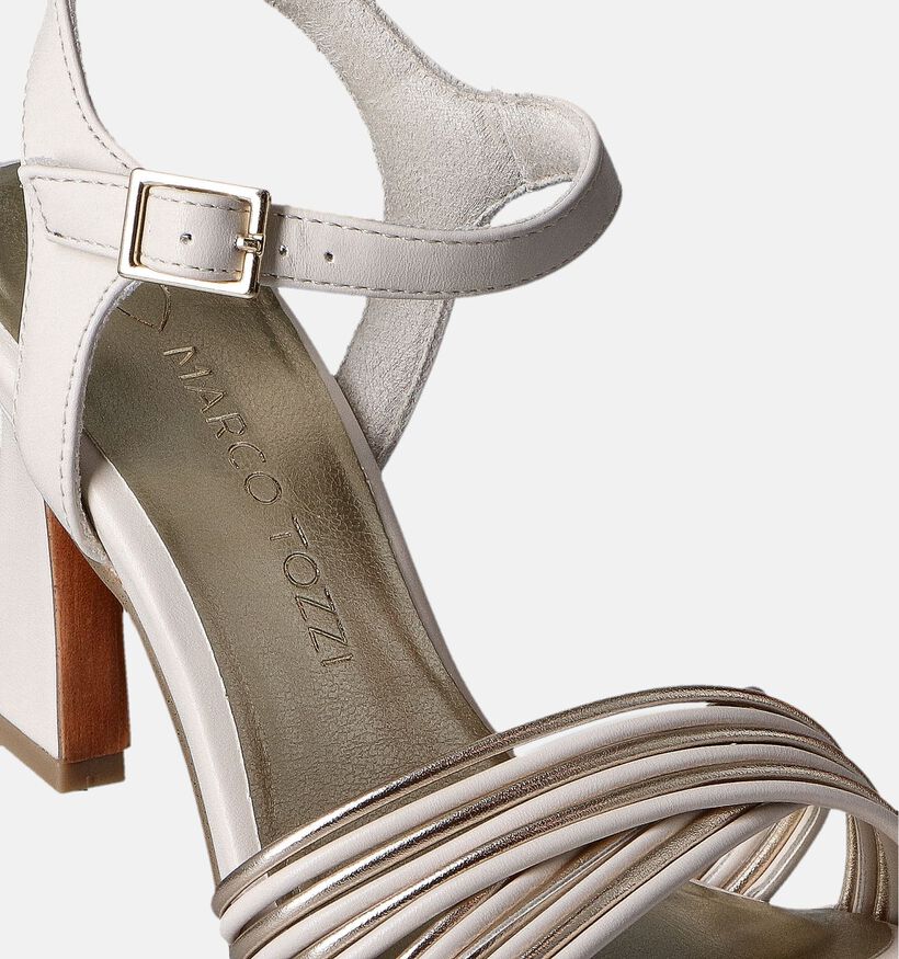 Marco Tozzi Ecru High Heel Sandalen voor dames (354226)