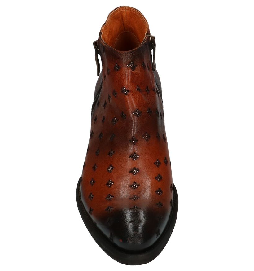 Kanna Cognac Boots met Ritssluiting, , pdp