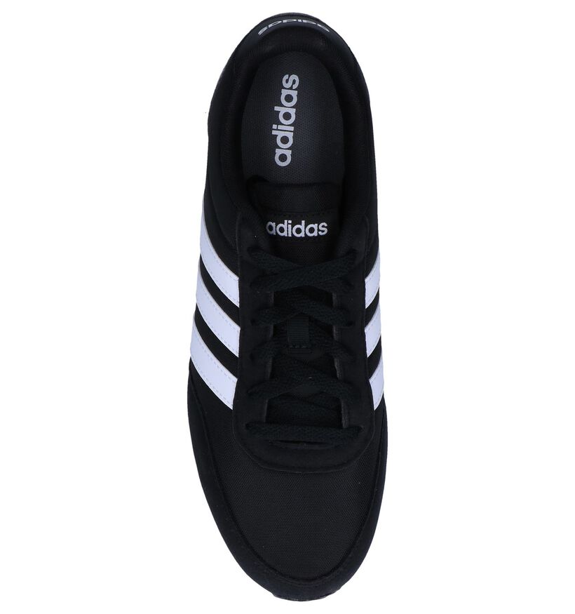 Zwarte Sneakers adidas V Racer 2 in stof (237213)