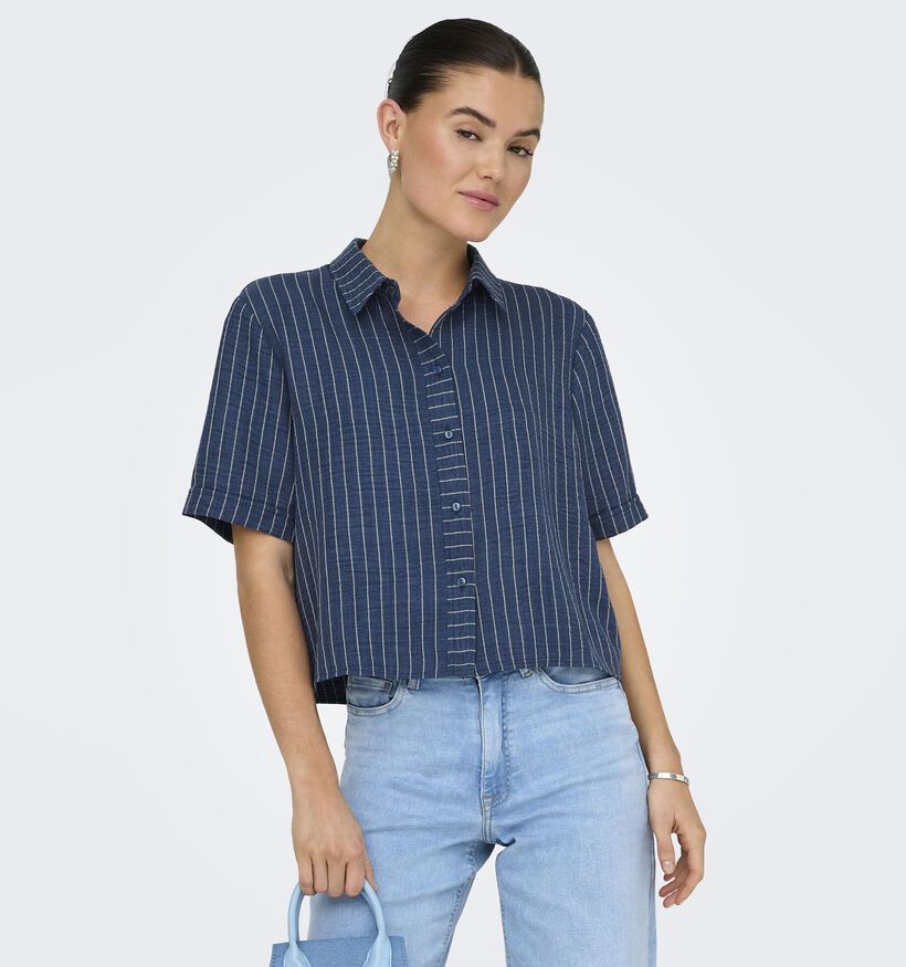 JDY Power Donkerblauwe Blouse voor dames (375095)