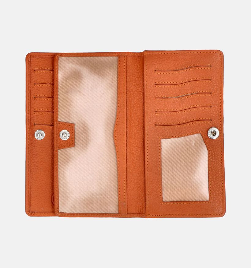 Crinkles Oranje Overslagportemonnee voor dames (358093)