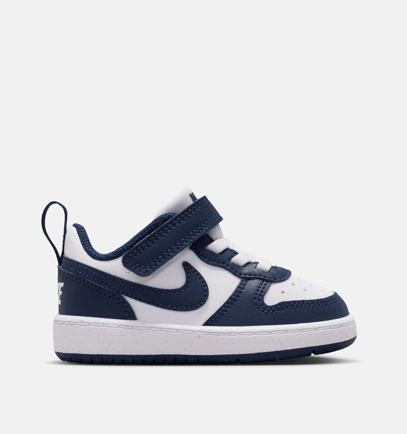 Nike Court Borough Baskets pour b&eacute;b&eacute; en Blanc pour gar&ccedil;ons, filles (367270) - pour semelles orthop&eacute;diques