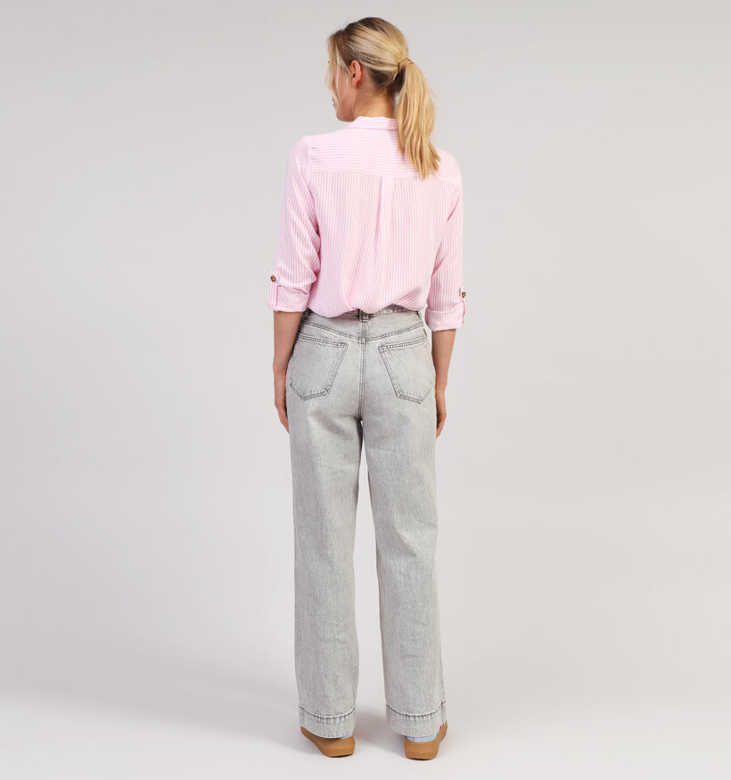 Vero Moda Kathy Grijze Wide leg jeans L32 voor dames (352103)
