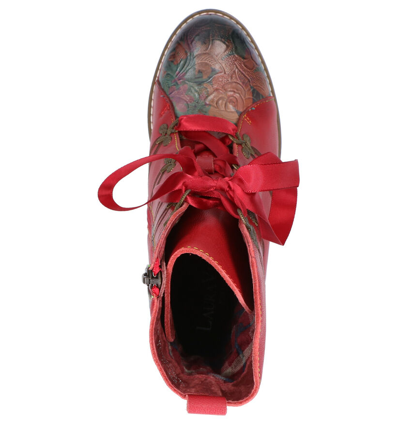 Laura Vita Bottes en Rouge en cuir (261497)