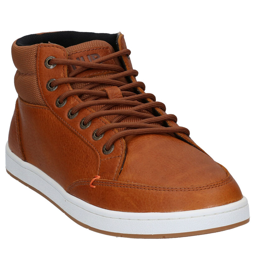 Hub Industry 2.0 Bottines en Cognac pour hommes (314729) - pour semelles orthopédiques