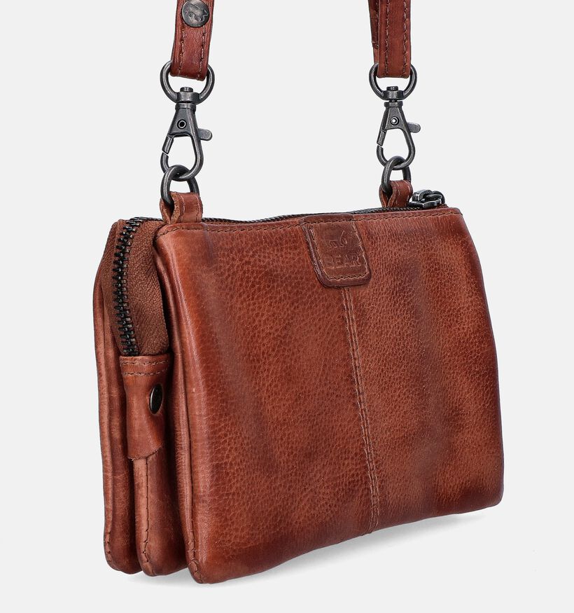 Bear Design Cognac Crossbody tas voor dames (358900)