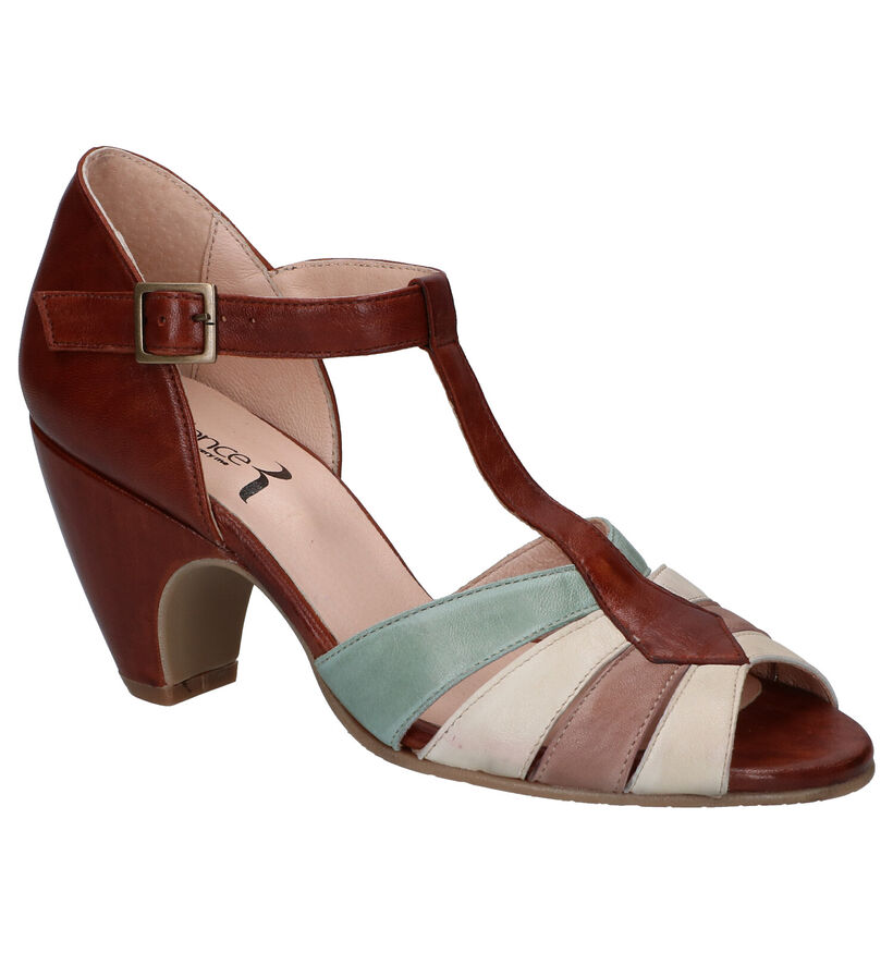 Relance Sandales à talons en Rouge en cuir (293220)
