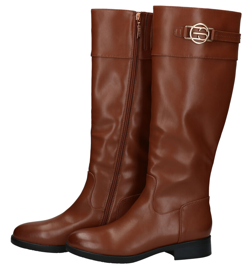 Esprit Jennifer Bottes Longue en Cognac en simili cuir (279818)