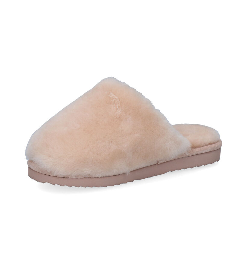 Warmbat Mungo Pantoufles en Ecru pour femmes (314442)