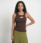 Hypedrop Juna Cut Out D&eacute;bardeur en Marron pour femmes (386464)