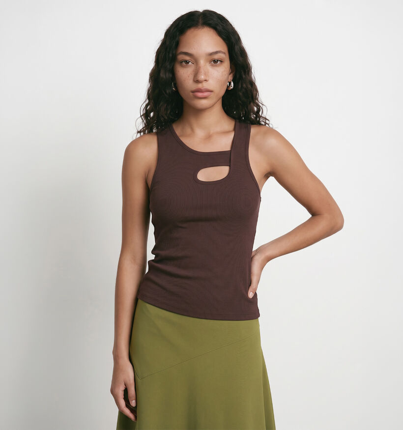Hypedrop Juna Cut Out D&eacute;bardeur en Marron pour femmes (386464)