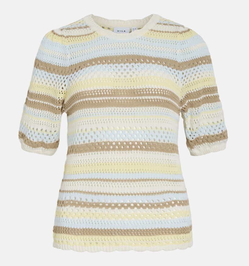 Vila Mina Lichtgele Pull met Korte Mouwen voor dames (374834)