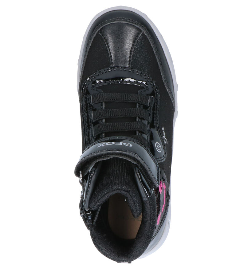 Geox Skylin Girl Baskets en Noir en verni (262013)