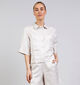 Minus Juno Cropped Linnen Beige Hemd voor dames (374232)