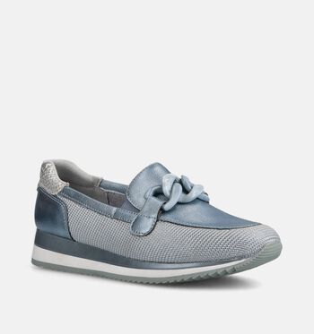 Jana Lage schoenen Goud/Cognac/Blauw